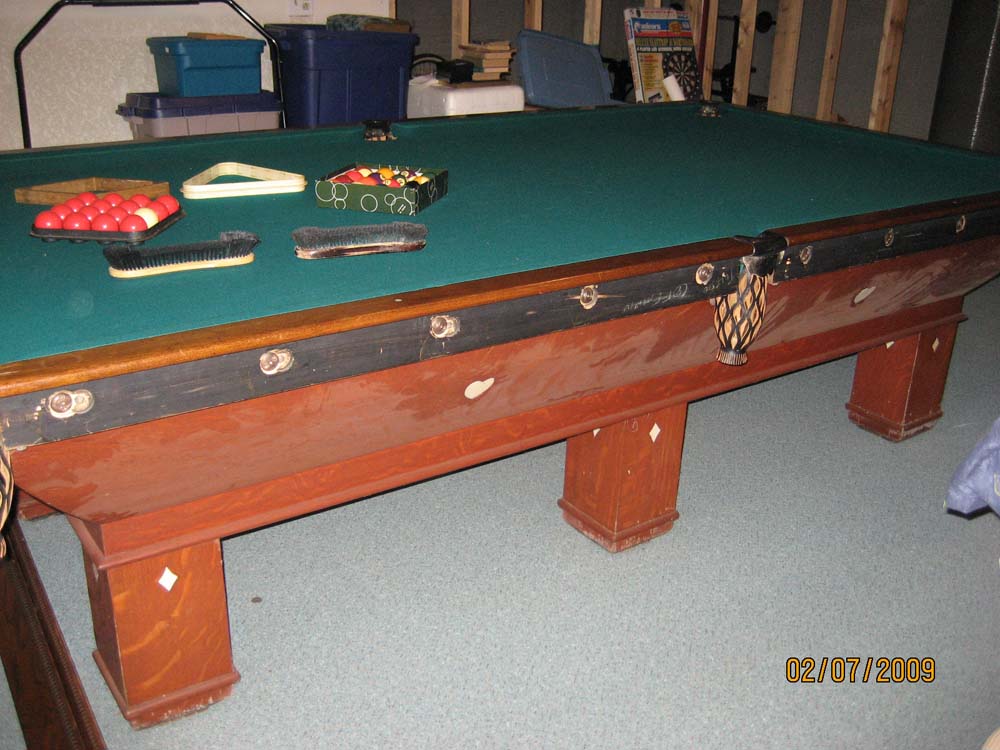 Brunswick Balke & Collender Snooker Table
